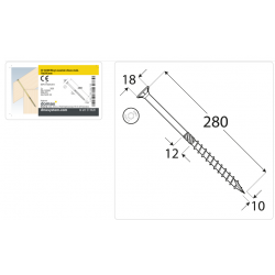 DMX  311028 - CS 10280 Wkręt ciesielski 10x280 - (50/op) 